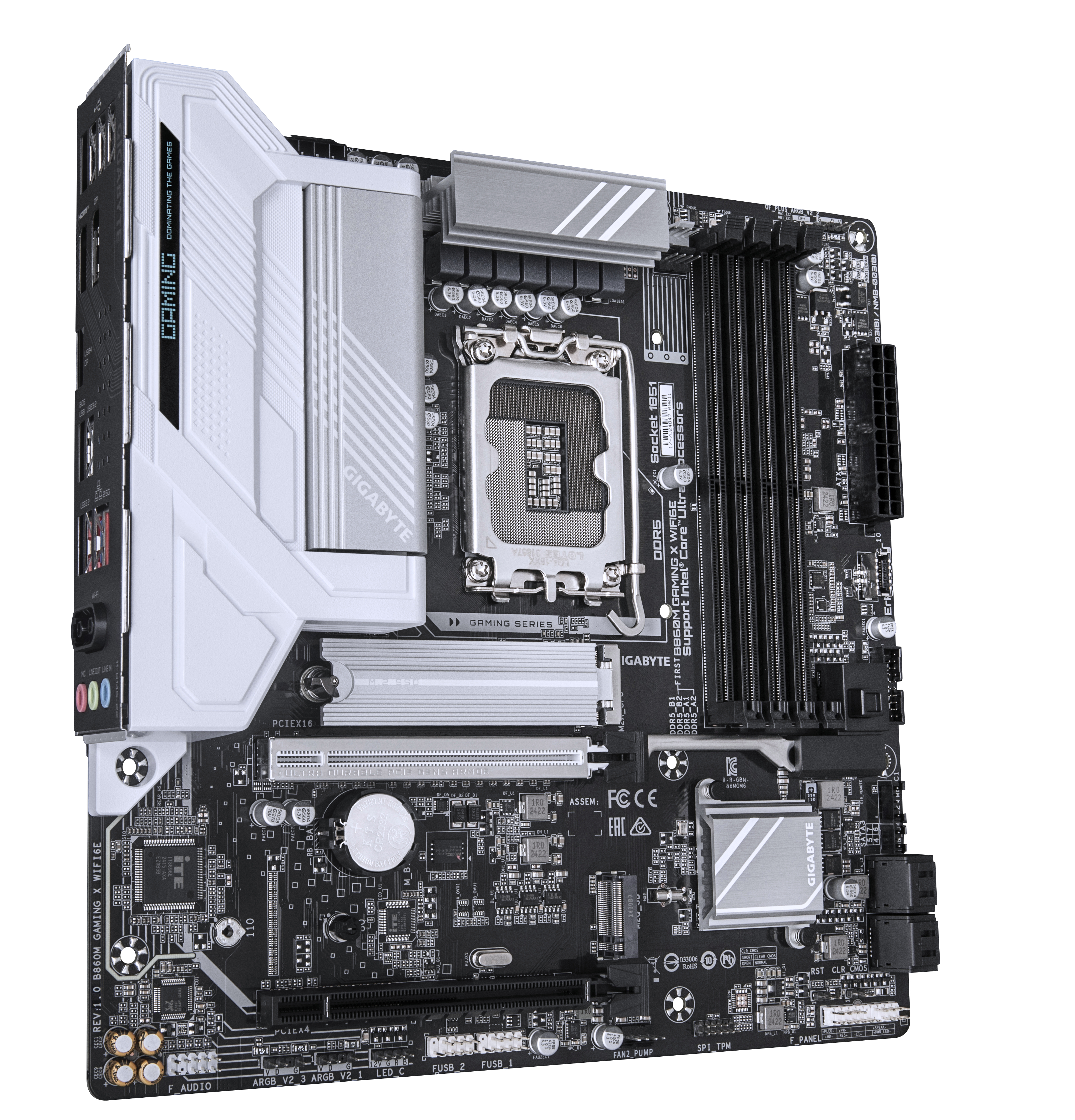 Bekijk afbeelding 3 van Gigabyte 1851 B860M GAMING X WIFI6E - DDR5/M.2/DP/HDMI mATX